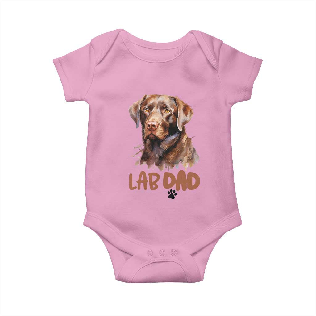 Chocolate Labrador Retriever Dad Baby Onesie Dog Lover Gift - Wonder Print Shop