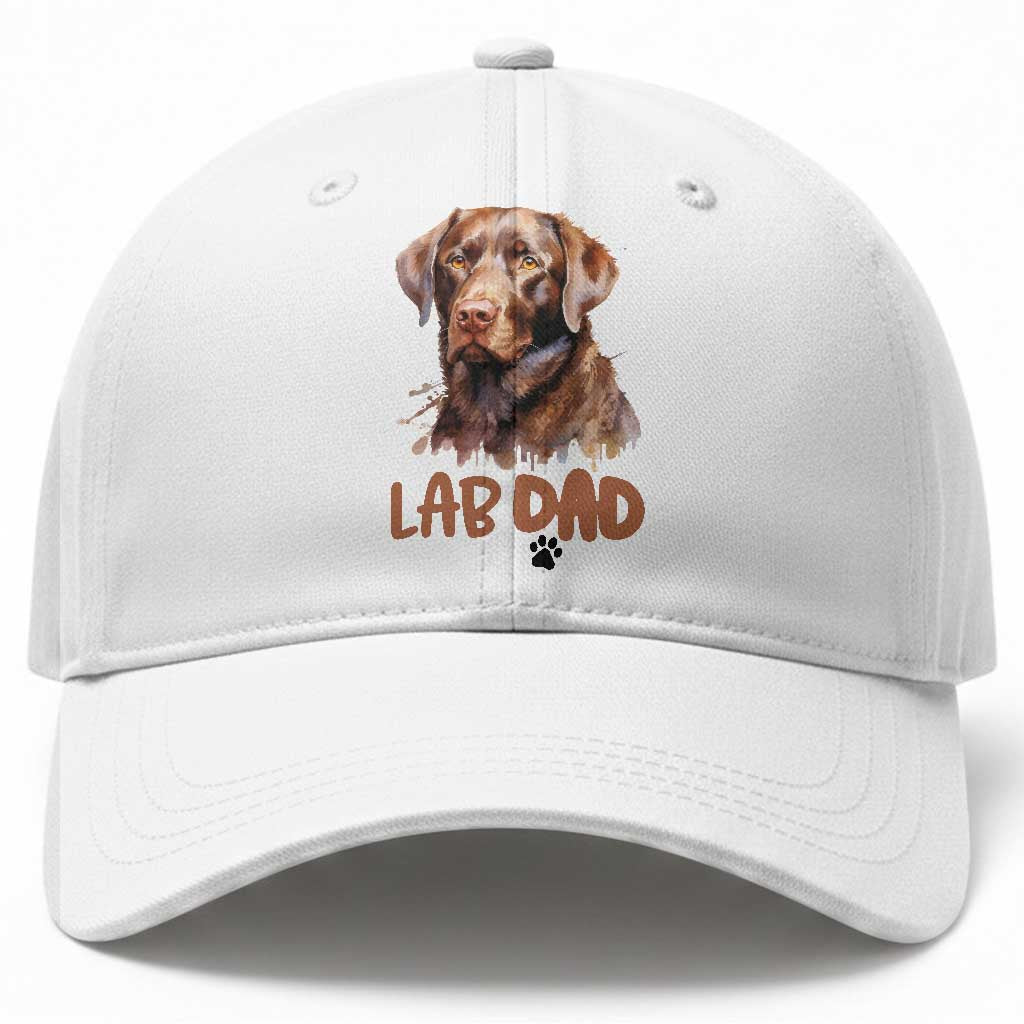 Chocolate Labrador Retriever Dad Baseball Cap Dog Lover Gift