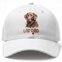 Chocolate Labrador Retriever Dad Baseball Cap Dog Lover Gift