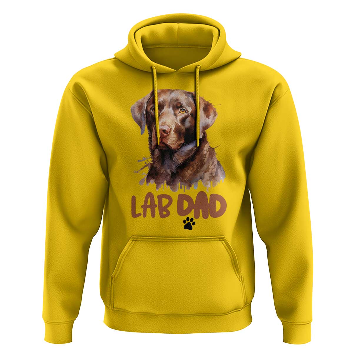 Chocolate Labrador Retriever Dad Hoodie Dog Lover Gift - Wonder Print Shop