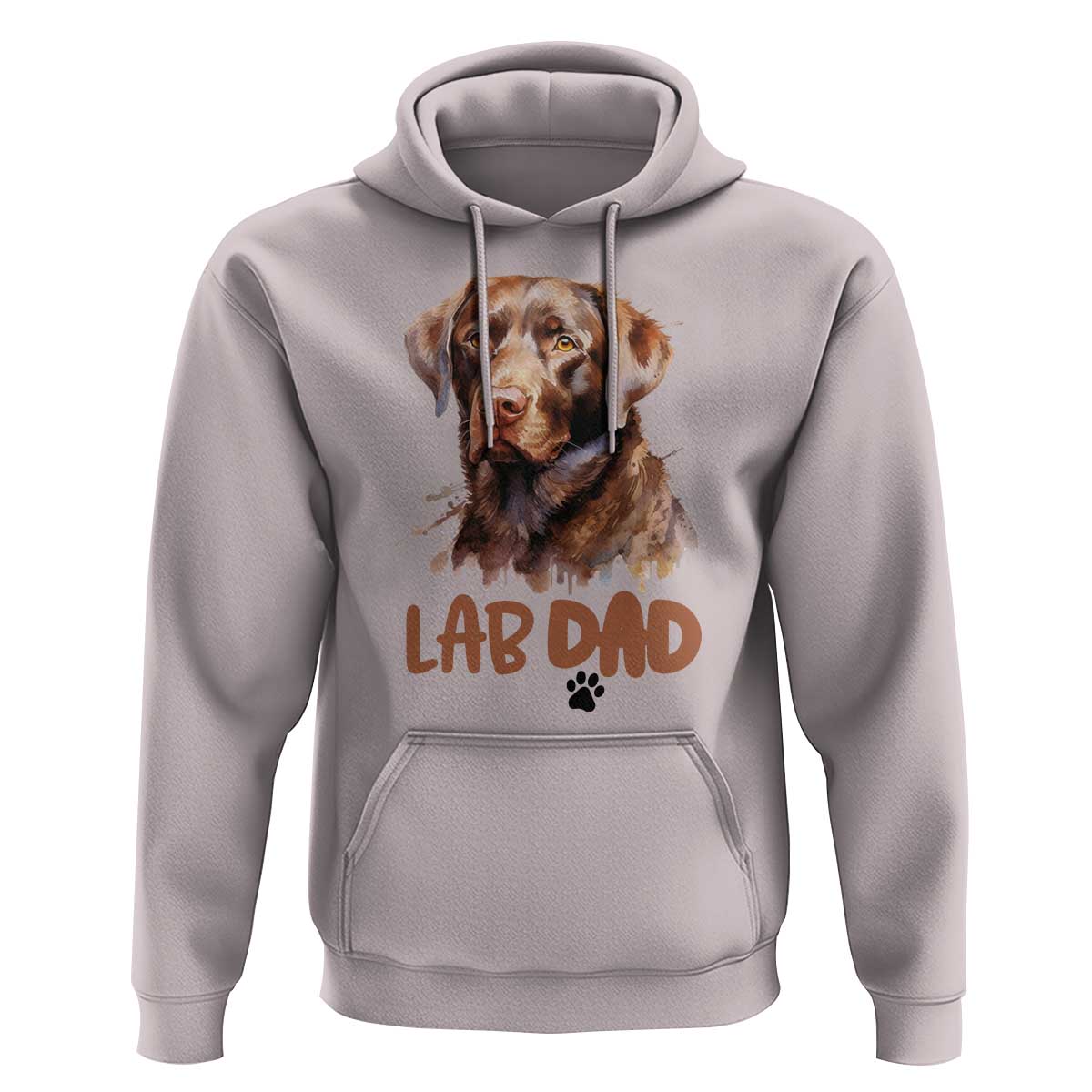 Chocolate Labrador Retriever Dad Hoodie Dog Lover Gift - Wonder Print Shop
