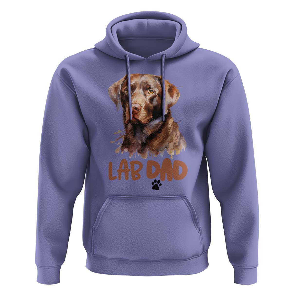 Chocolate Labrador Retriever Dad Hoodie Dog Lover Gift - Wonder Print Shop