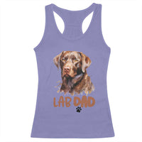 Chocolate Labrador Retriever Dad Racerback Tank Top Dog Lover Gift - Wonder Print Shop
