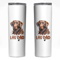 Chocolate Labrador Retriever Dad Skinny Tumbler Dog Lover Gift - Wonder Print Shop