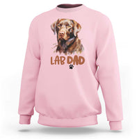 Chocolate Labrador Retriever Dad Sweatshirt Dog Lover Gift - Wonder Print Shop
