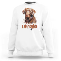 Chocolate Labrador Retriever Dad Sweatshirt Dog Lover Gift - Wonder Print Shop