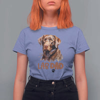 Chocolate Labrador Retriever Dad T Shirt For Women Dog Lover Gift - Wonder Print Shop