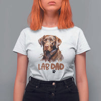 Chocolate Labrador Retriever Dad T Shirt For Women Dog Lover Gift - Wonder Print Shop