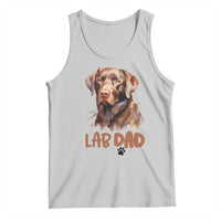 Chocolate Labrador Retriever Dad Tank Top Dog Lover Gift - Wonder Print Shop