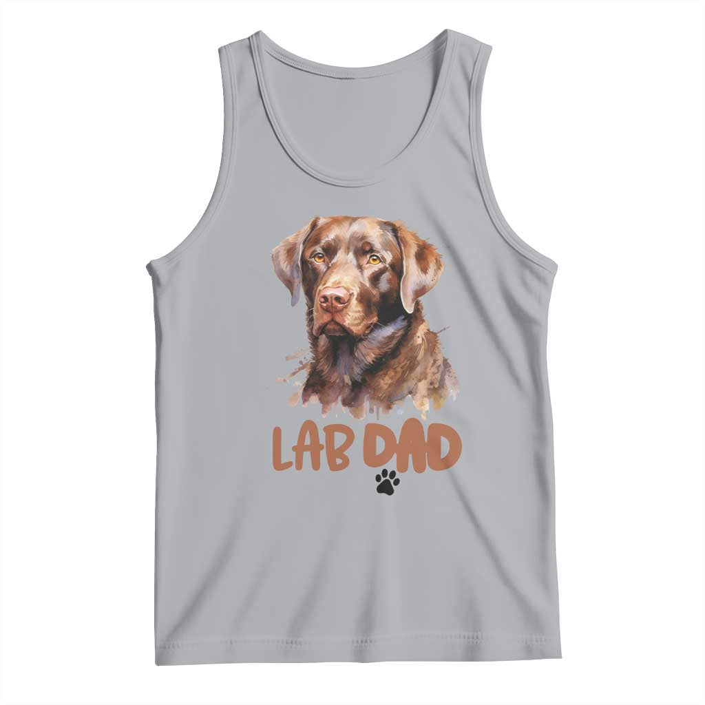 Chocolate Labrador Retriever Dad Tank Top Dog Lover Gift - Wonder Print Shop