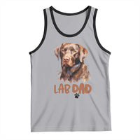 Chocolate Labrador Retriever Dad Tank Top Dog Lover Gift - Wonder Print Shop
