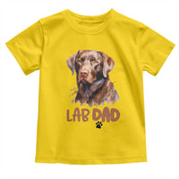 Chocolate Labrador Retriever Dad Toddler T Shirt Dog Lover Gift - Wonder Print Shop