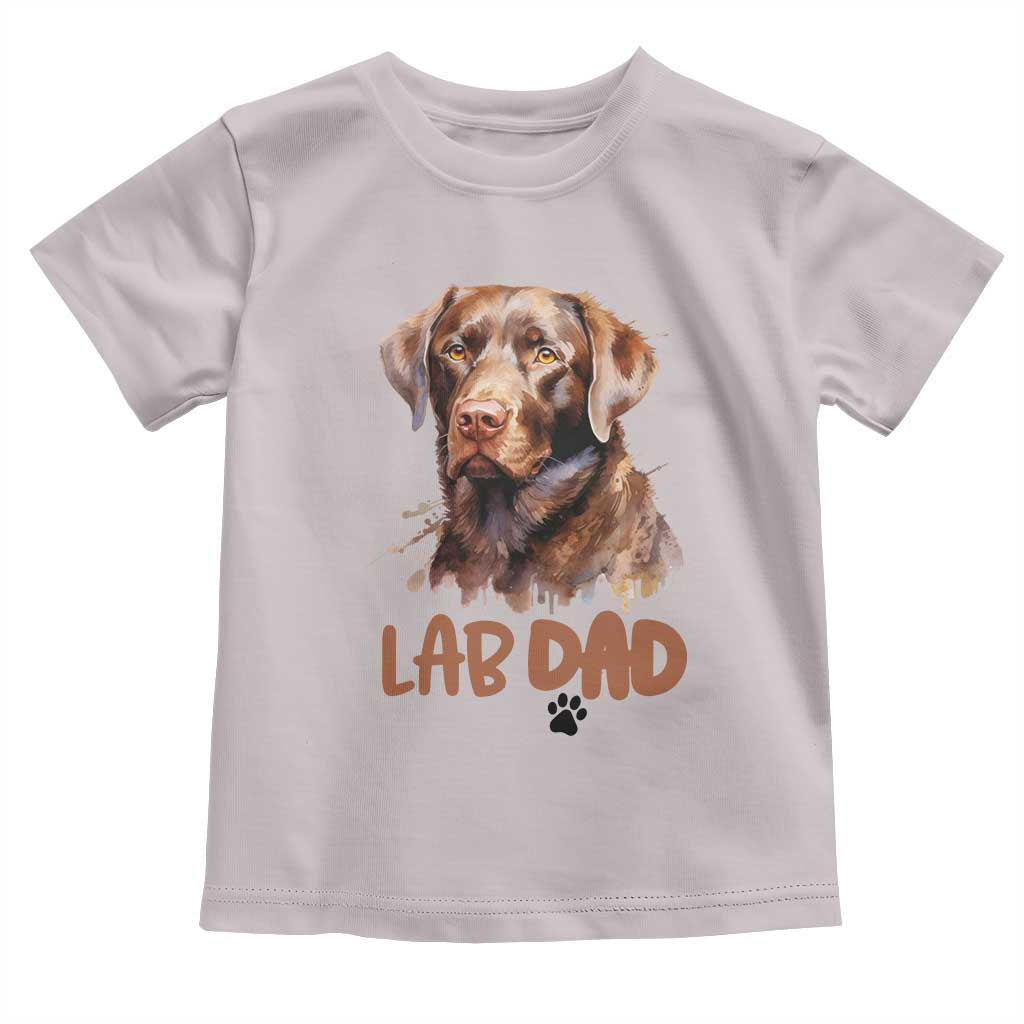 Chocolate Labrador Retriever Dad Toddler T Shirt Dog Lover Gift - Wonder Print Shop