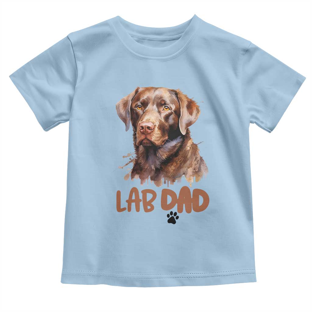 Chocolate Labrador Retriever Dad Toddler T Shirt Dog Lover Gift - Wonder Print Shop