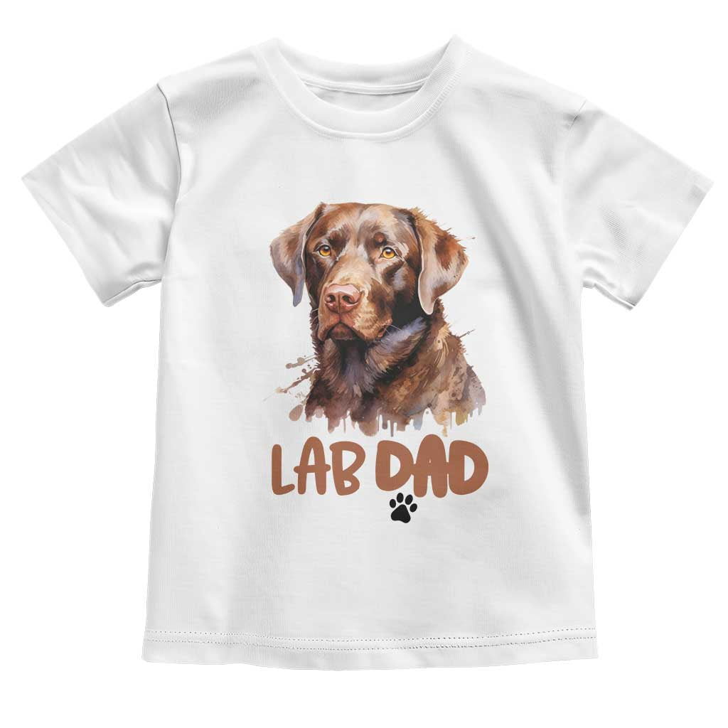 Chocolate Labrador Retriever Dad Toddler T Shirt Dog Lover Gift - Wonder Print Shop