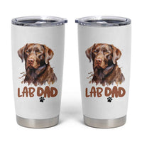 Chocolate Labrador Retriever Dad Tumbler Cup Dog Lover Gift - Wonder Print Shop