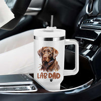 Chocolate Labrador Retriever Dad Tumbler With Handle Dog Lover Gift - Wonder Print Shop