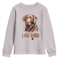 Chocolate Labrador Retriever Dad Youth Sweatshirt Dog Lover Gift - Wonder Print Shop