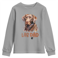 Chocolate Labrador Retriever Dad Youth Sweatshirt Dog Lover Gift - Wonder Print Shop
