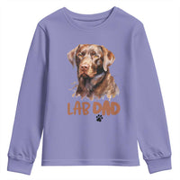 Chocolate Labrador Retriever Dad Youth Sweatshirt Dog Lover Gift - Wonder Print Shop