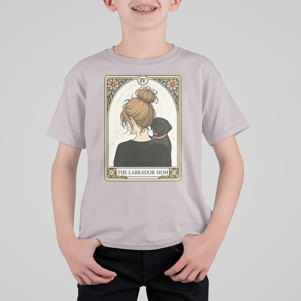 Black Labrador Mom T Shirt For Kid Funny Tarot Card Dog Lover Gift - Wonder Print Shop