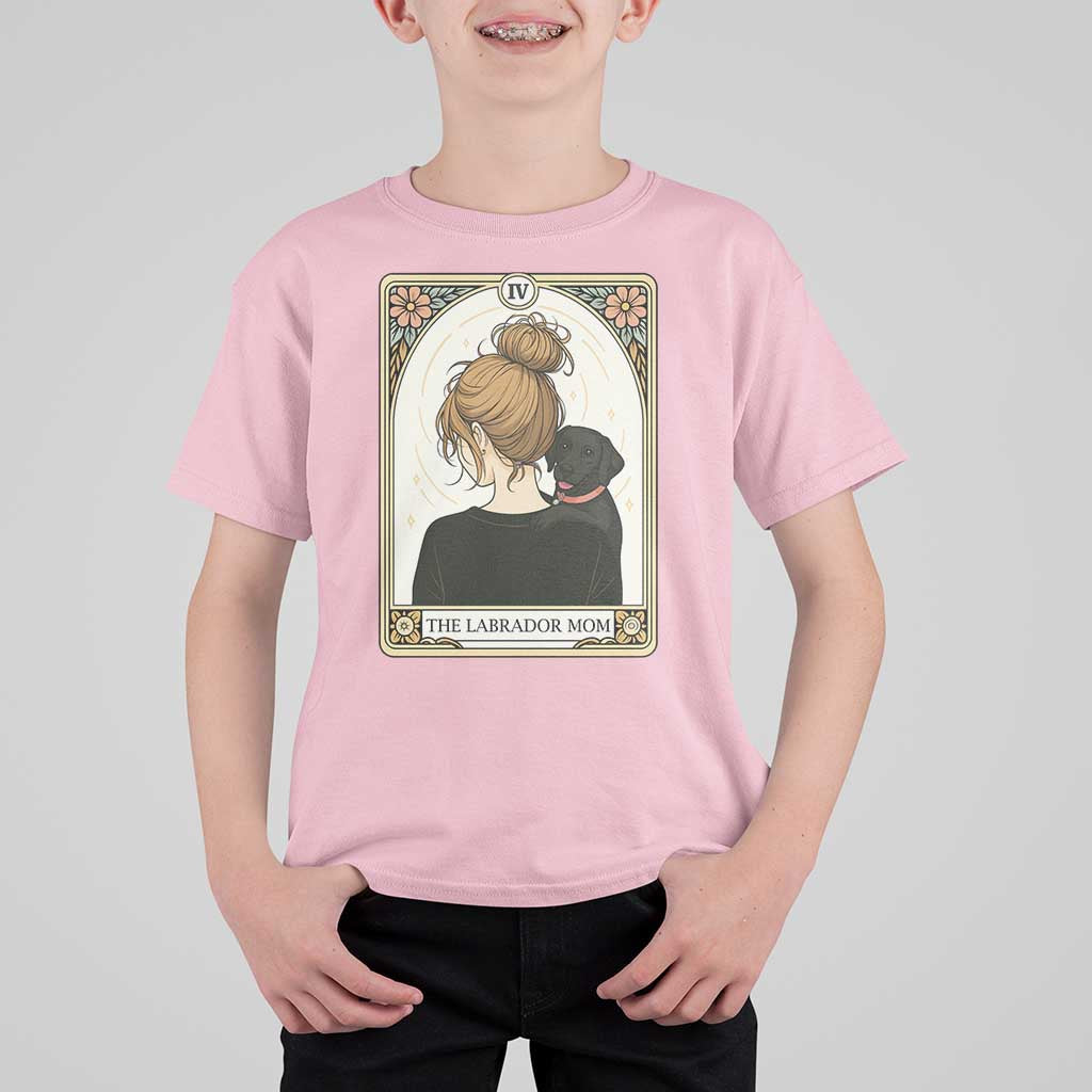 Black Labrador Mom T Shirt For Kid Funny Tarot Card Dog Lover Gift - Wonder Print Shop