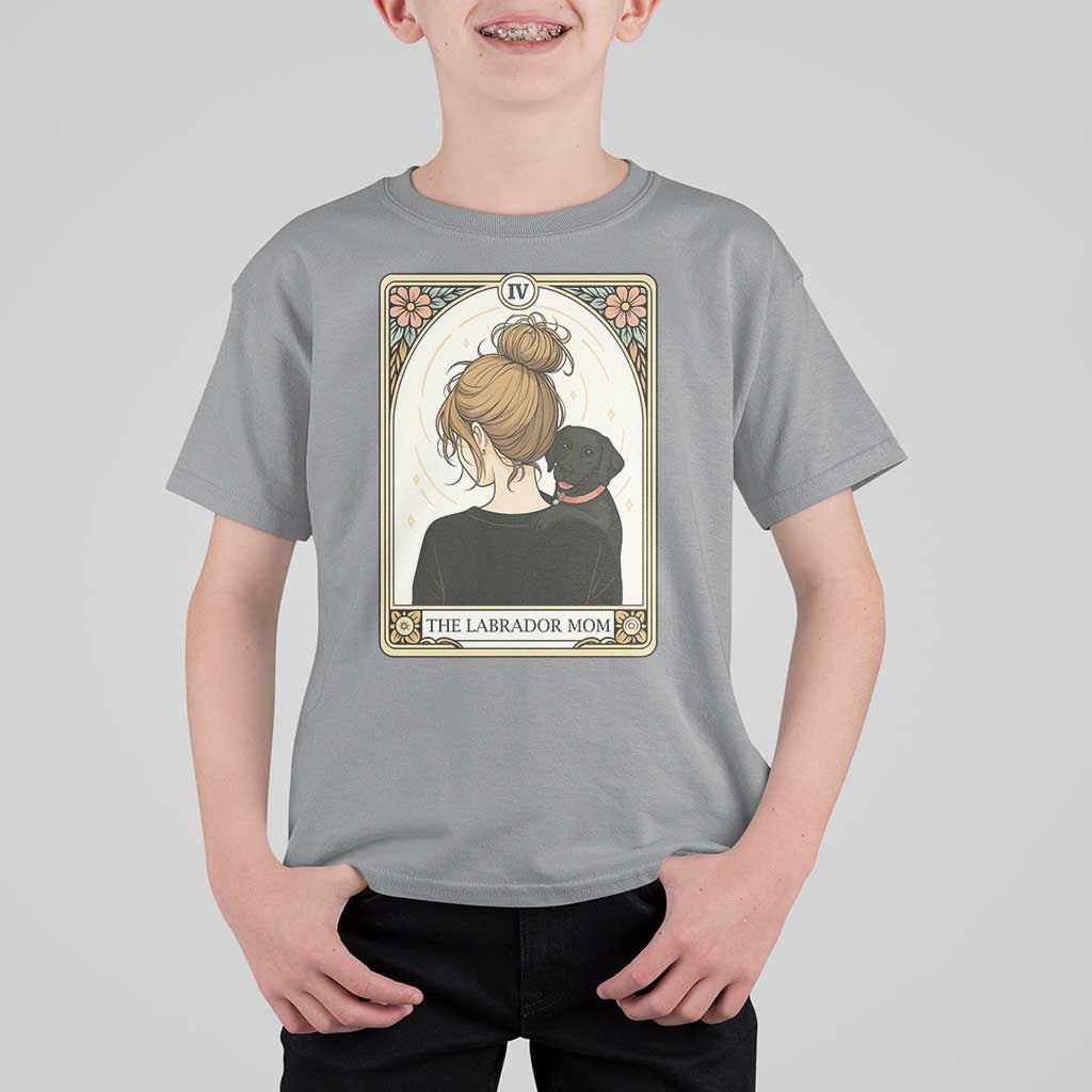 Black Labrador Mom T Shirt For Kid Funny Tarot Card Dog Lover Gift - Wonder Print Shop