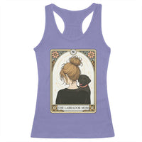 Black Labrador Mom Racerback Tank Top Funny Tarot Card Dog Lover Gift - Wonder Print Shop