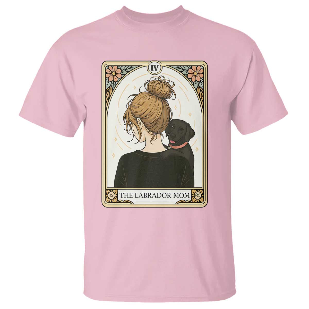 Black Labrador Mom T Shirt Funny Tarot Card Dog Lover Gift - Wonder Print Shop
