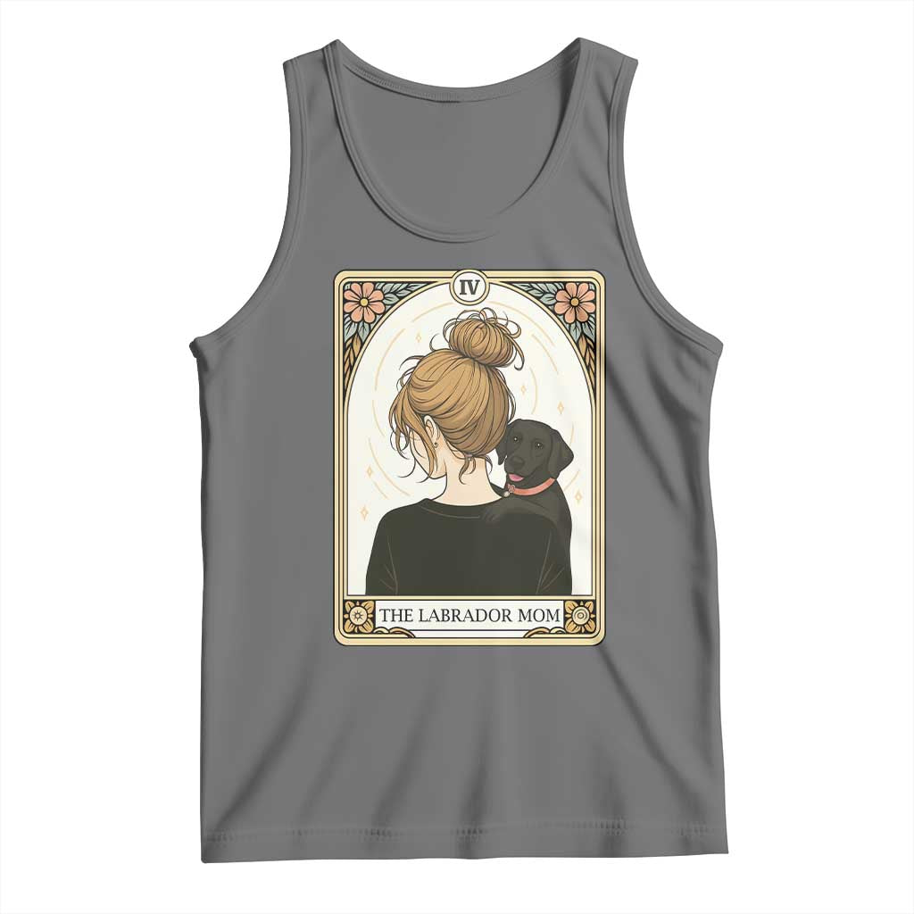 Black Labrador Mom Tank Top Funny Tarot Card Dog Lover Gift - Wonder Print Shop