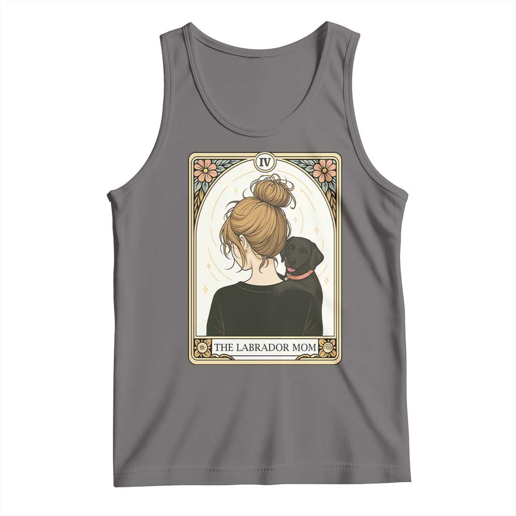 Black Labrador Mom Tank Top Funny Tarot Card Dog Lover Gift - Wonder Print Shop
