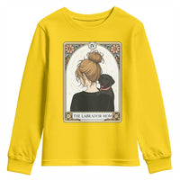 Black Labrador Mom Youth Sweatshirt Funny Tarot Card Dog Lover Gift - Wonder Print Shop