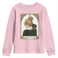 Black Labrador Mom Youth Sweatshirt Funny Tarot Card Dog Lover Gift - Wonder Print Shop