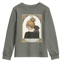 Black Labrador Mom Youth Sweatshirt Funny Tarot Card Dog Lover Gift - Wonder Print Shop