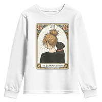 Black Labrador Mom Youth Sweatshirt Funny Tarot Card Dog Lover Gift - Wonder Print Shop