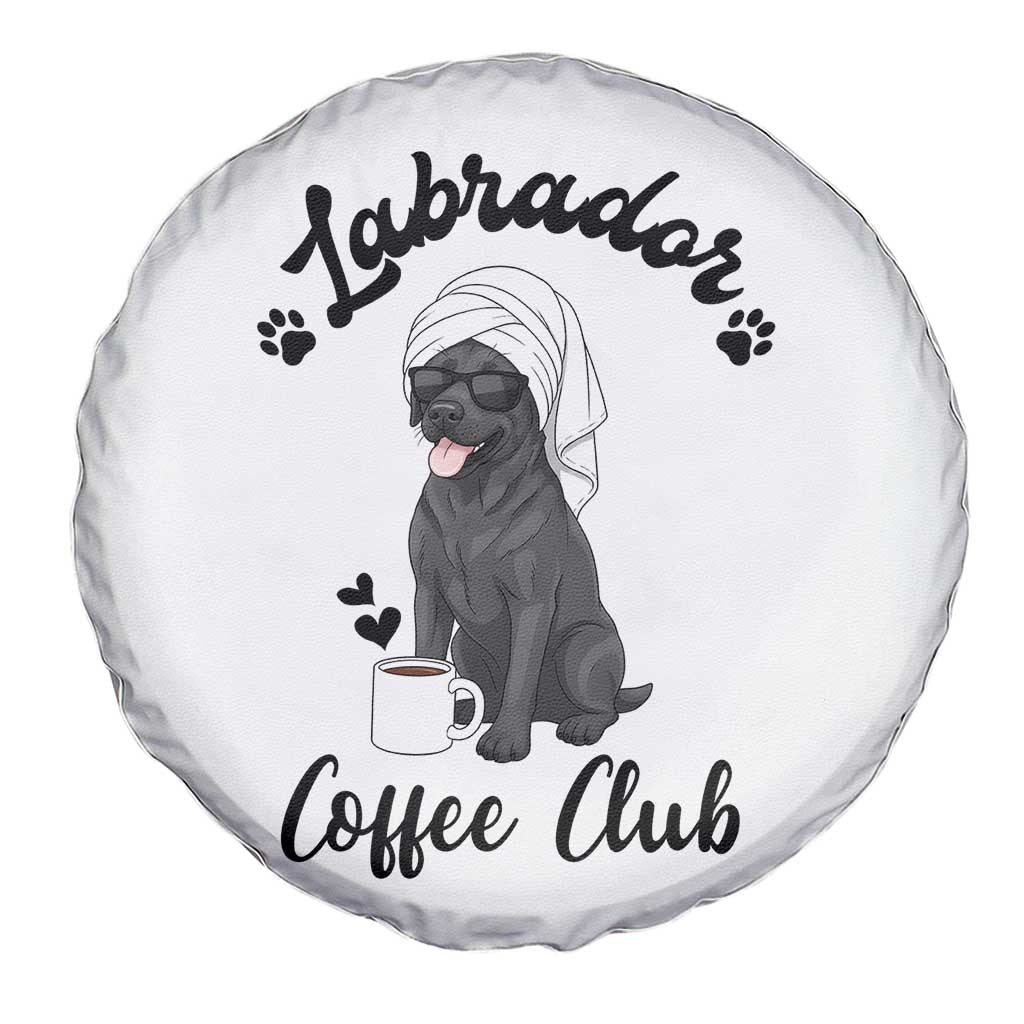 Labrador Coffee Club Spare Tire Cover Funny Dog Lover Gift - Wonder Print Shop