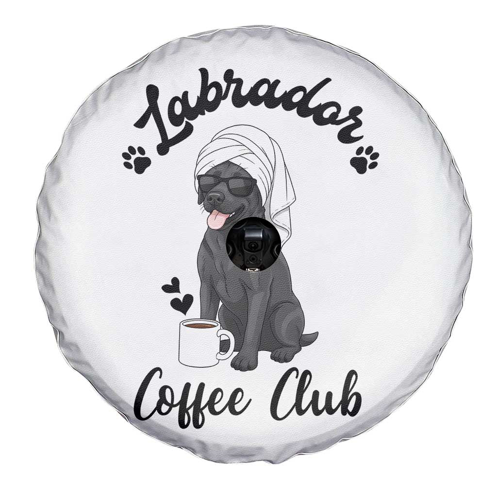 Labrador Coffee Club Spare Tire Cover Funny Dog Lover Gift - Wonder Print Shop