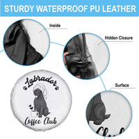 Labrador Coffee Club Spare Tire Cover Funny Dog Lover Gift - Wonder Print Shop