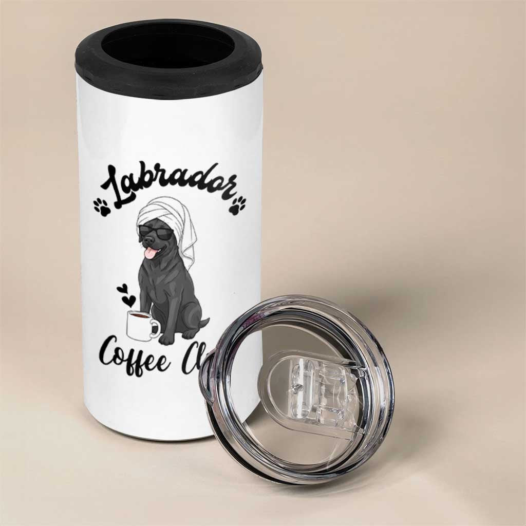 Labrador Coffee Club 4 in 1 Can Cooler Tumbler Funny Dog Lover Gift - Wonder Print Shop