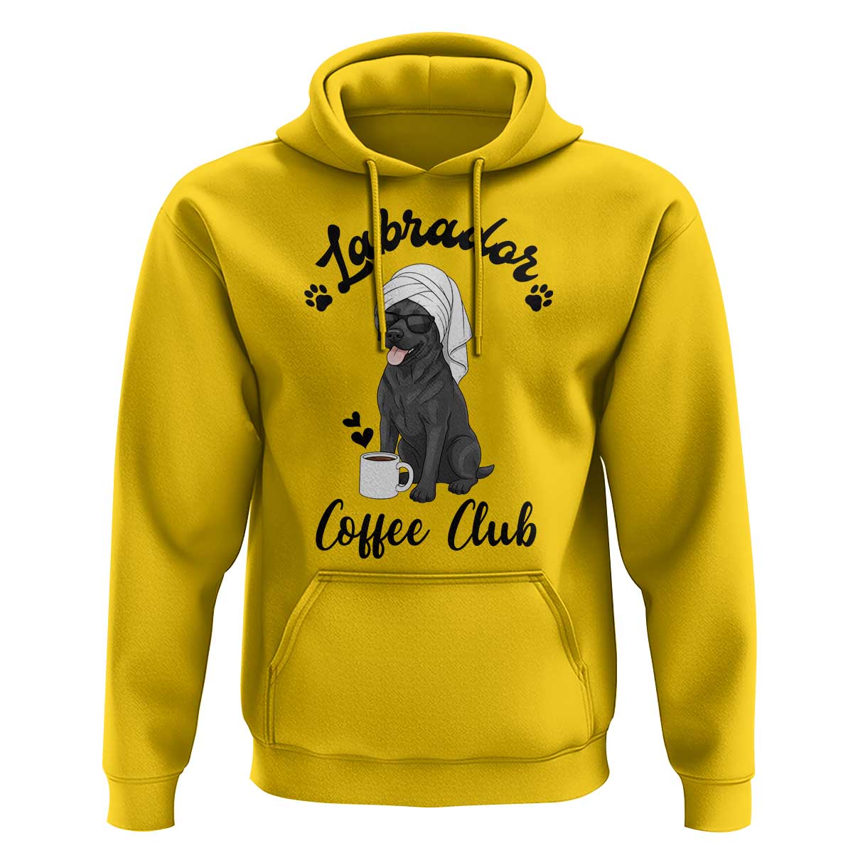 Labrador Coffee Club Hoodie Funny Dog Lover Gift - Wonder Print Shop
