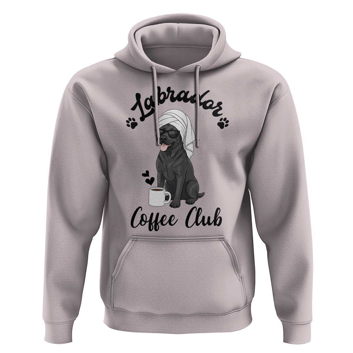 Labrador Coffee Club Hoodie Funny Dog Lover Gift - Wonder Print Shop