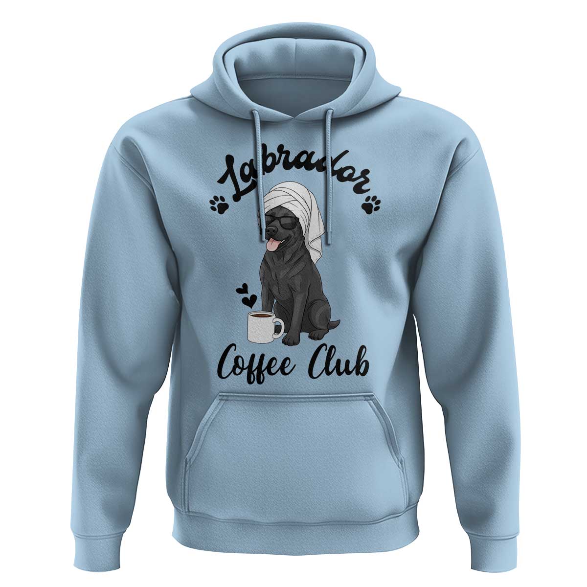 Labrador Coffee Club Hoodie Funny Dog Lover Gift - Wonder Print Shop