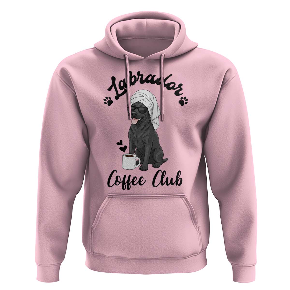Labrador Coffee Club Hoodie Funny Dog Lover Gift - Wonder Print Shop