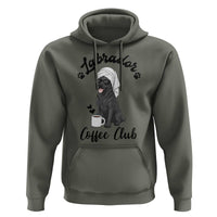 Labrador Coffee Club Hoodie Funny Dog Lover Gift - Wonder Print Shop