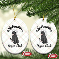 Labrador Coffee Club Ceramic Ornament Funny Dog Lover Gift - Wonder Print Shop