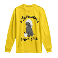 Labrador Coffee Club Long Sleeve Shirt Funny Dog Lover Gift - Wonder Print Shop