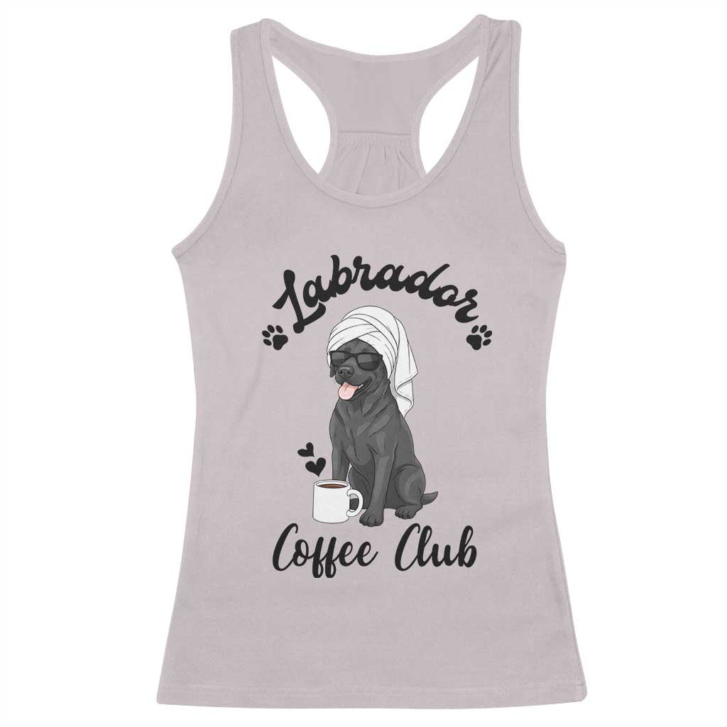 Labrador Coffee Club Racerback Tank Top Funny Dog Lover Gift - Wonder Print Shop