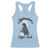 Labrador Coffee Club Racerback Tank Top Funny Dog Lover Gift - Wonder Print Shop