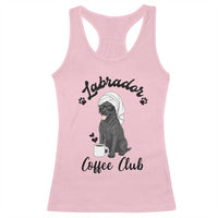 Labrador Coffee Club Racerback Tank Top Funny Dog Lover Gift - Wonder Print Shop