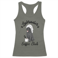 Labrador Coffee Club Racerback Tank Top Funny Dog Lover Gift - Wonder Print Shop